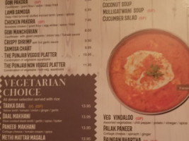 The Punjab Indian Cuisine menu