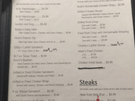 Sissys Corner Cafe menu