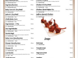 Sree Saffron menu