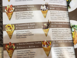 T-swirl Crepe menu