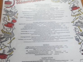 Streamliner Diner menu