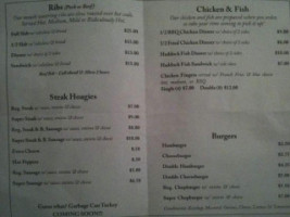 Ike Bg's menu