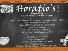 Horatio's menu