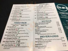 Shinthai menu