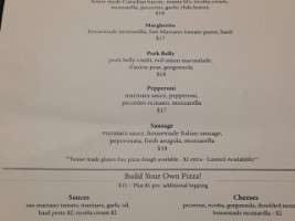 Sorella menu