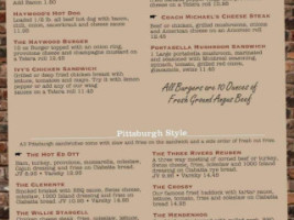 Haywoods Grill menu