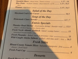 Chesapeake's West Knoxville menu