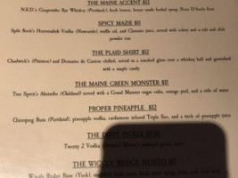 Maine House (the) menu