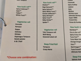 Sushi Don menu