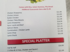 Shawarma Falafel Shaq menu