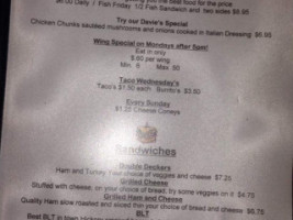 Shamrock menu