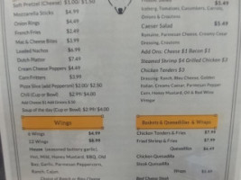 Victors Cafe menu