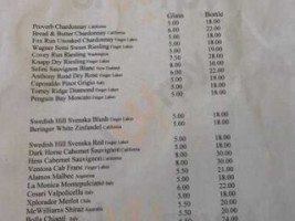 Torrey Park menu