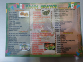 Tacos Victoria menu