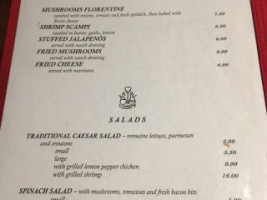 Sardis Point Cafe menu