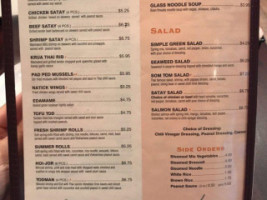 Krua Thai menu