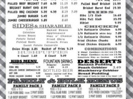 Currituck Bbq Co menu