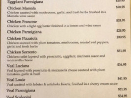 Caffe Italia menu