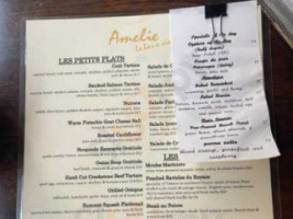 Amelie menu