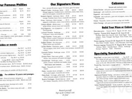 Lansky's Pizza, Pasta, Philly Steaks menu