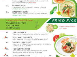 Lum Dee Thai Cuisine menu