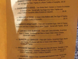 Hot Tamales New Mexican Food menu