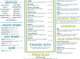 Ancho Agave menu