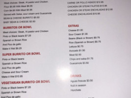 Fresh A-mex menu