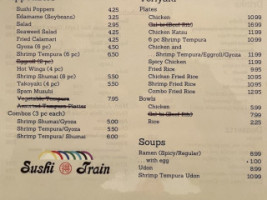 Sushi Train (lacey) menu