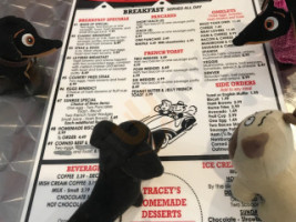 Tracey's Diner menu