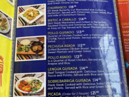 El Parche Colombian menu