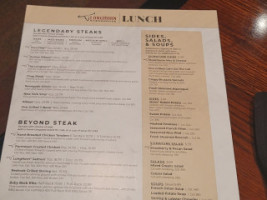 Longhorn Steakhouse menu