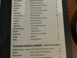 Nakama Sushi menu