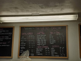 The Grind Cafe menu