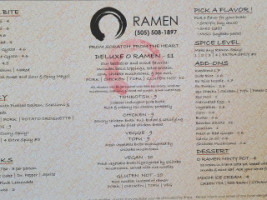 O Ramen And Curry House menu