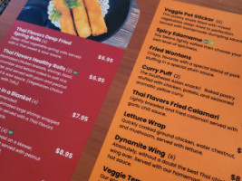 Thai Flavors menu