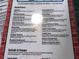 Detroiter menu