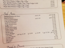 Julian's Drive In menu