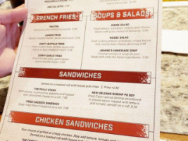 The Sports Page Pub Grill menu