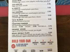 Tacodeli menu