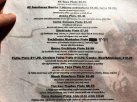 La Mexicana menu