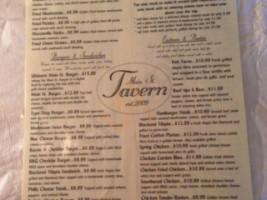 Main Street Tavern menu