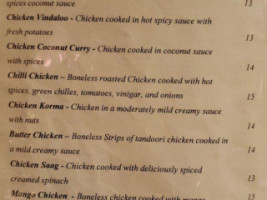 India Beach menu