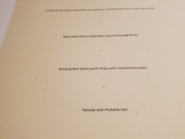 Andiario menu