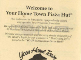 Pizza Hut menu