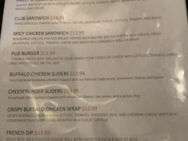 Old Towne Sports Pub menu