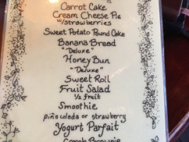 The Yellow Deli menu