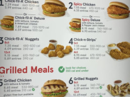 Chick-fil-a menu