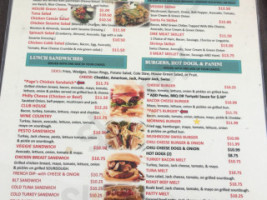 Page’s Diner menu