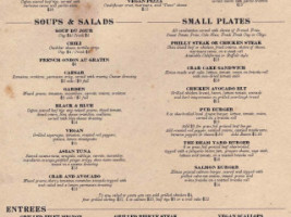 Steel Club menu